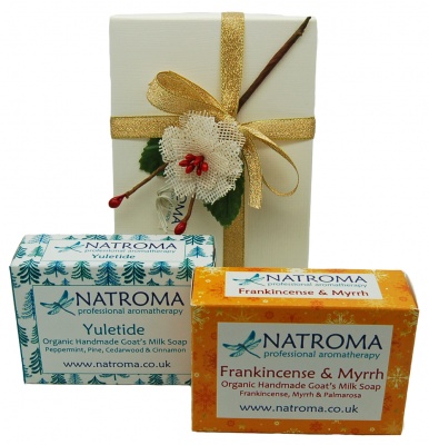 Festive Organic Goats Milk Soap Duo